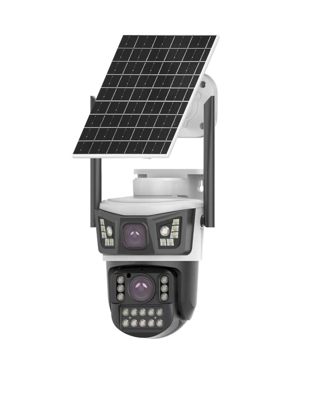 Dual Lens AOV solar cctv
