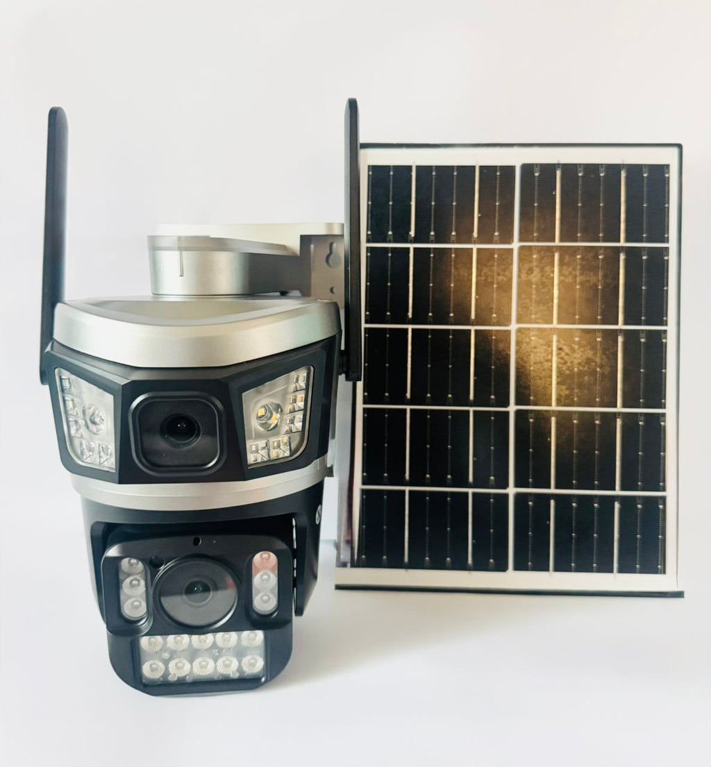 Dual Lens AOV solar cctv